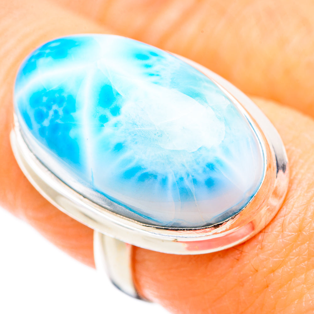 Larimar Rings handcrafted by Anasilvercos - RING130354