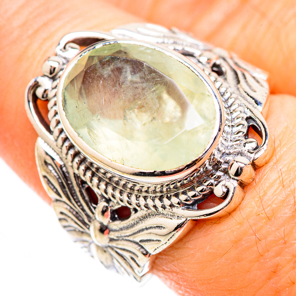 Prehnite Rings handcrafted by Anasilvercos - RING130365