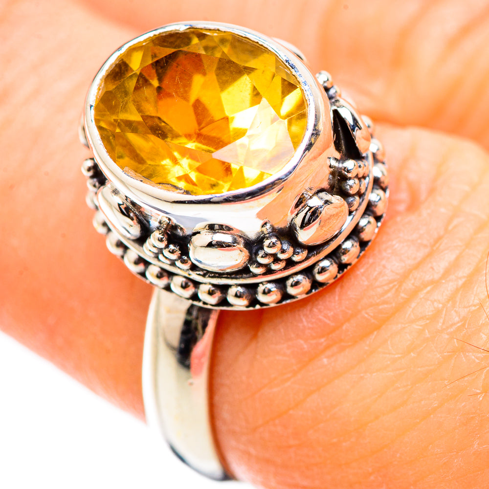 Citrine Rings handcrafted by Anasilvercos - RING130366