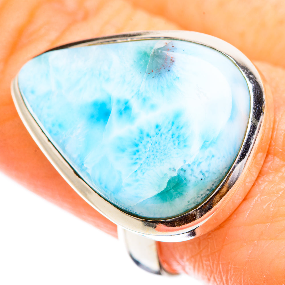 Larimar Rings handcrafted by Anasilvercos - RING130386