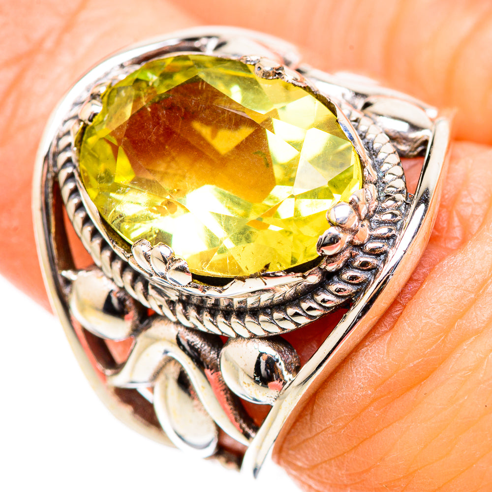 Citrine Rings handcrafted by Anasilvercos - RING130412