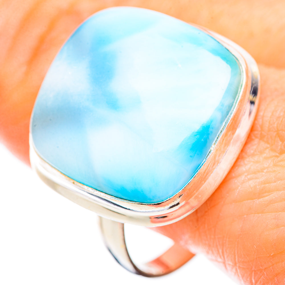 Larimar Rings handcrafted by Anasilvercos - RING130413