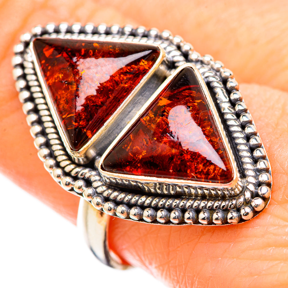 Baltic Amber Rings handcrafted by Anasilvercos - RING130427