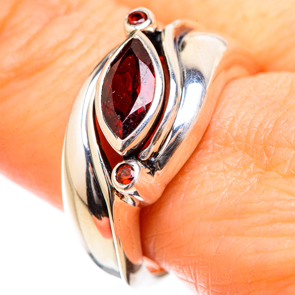 Garnet Rings handcrafted by Anasilvercos - RING130432