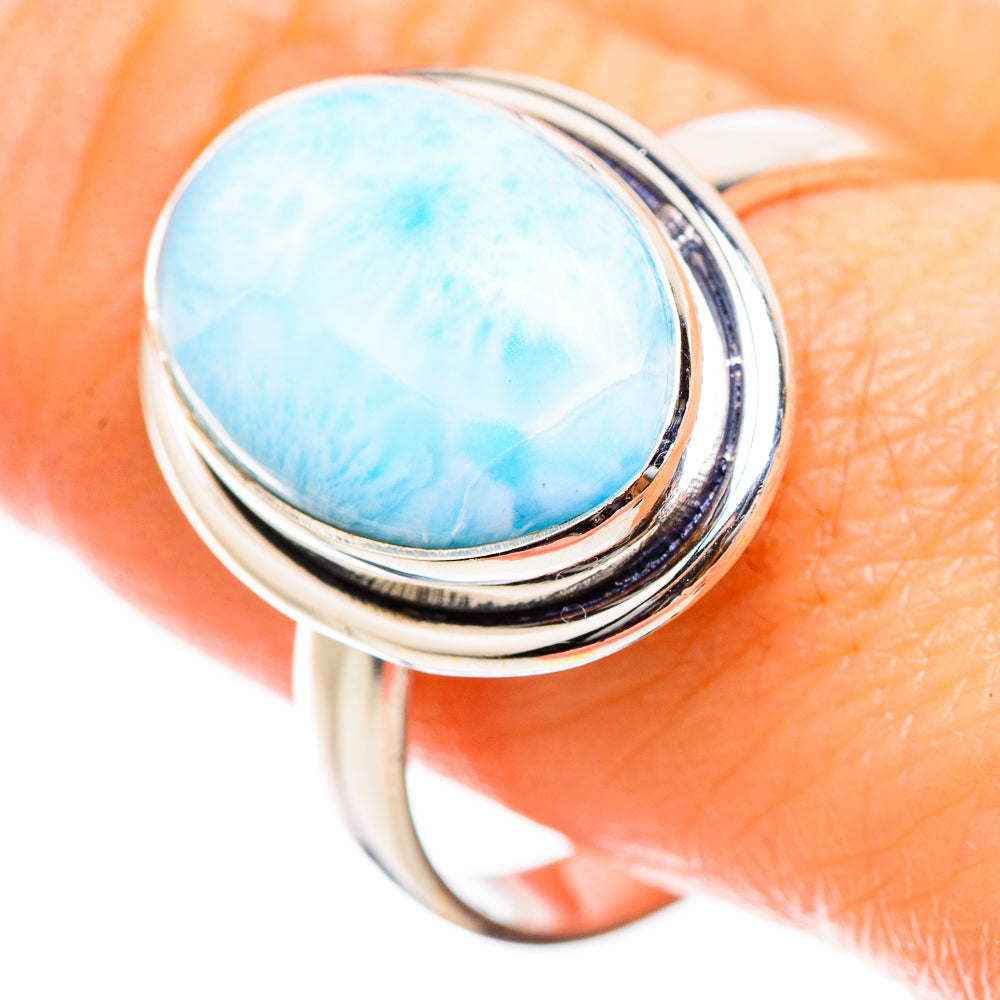 Larimar Rings handcrafted by Anasilvercos - RING130442