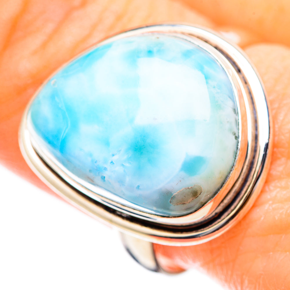 Larimar Rings handcrafted by Anasilvercos - RING130446