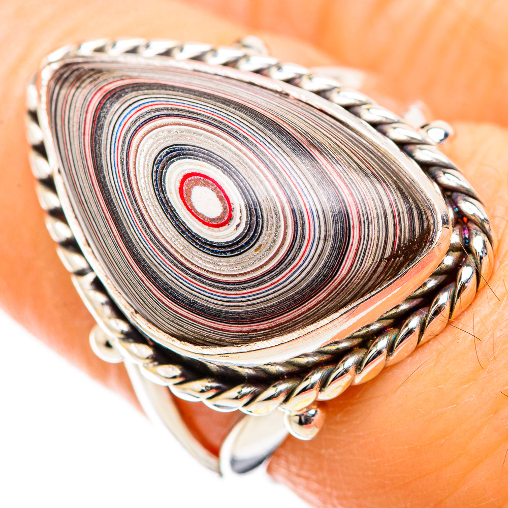 Fordite Rings handcrafted by Anasilvercos - RING130466