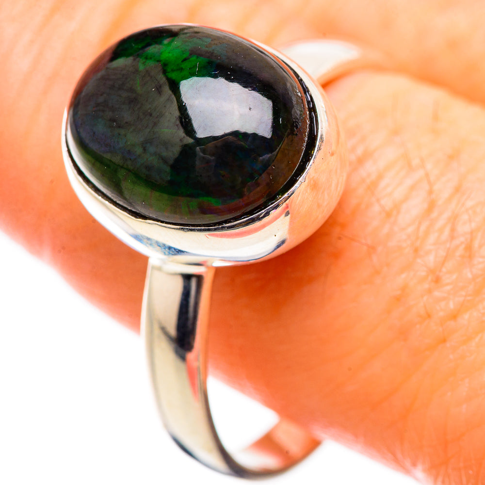 Black Opal Rings handcrafted by Anasilvercos - RING130468