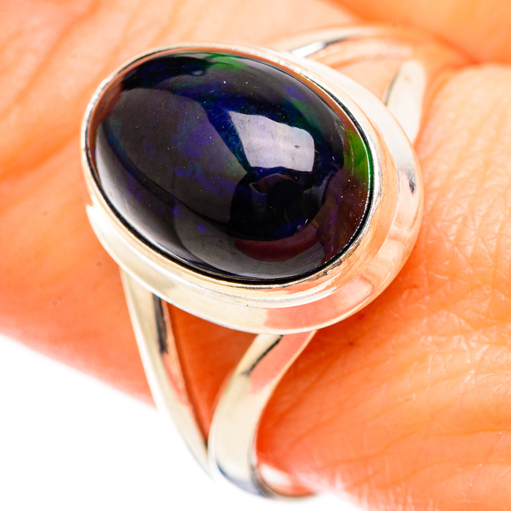 Black Opal Rings handcrafted by Anasilvercos - RING130469