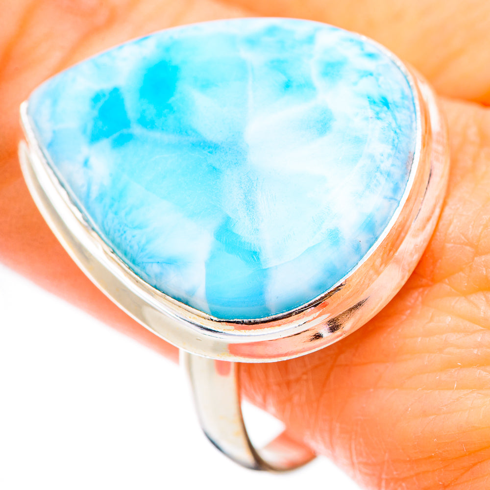 Larimar Rings handcrafted by Anasilvercos - RING130471