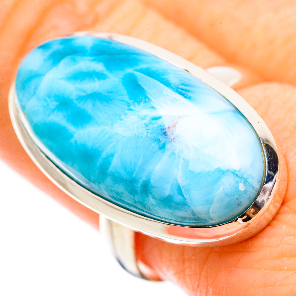 Larimar Rings handcrafted by Anasilvercos - RING130478