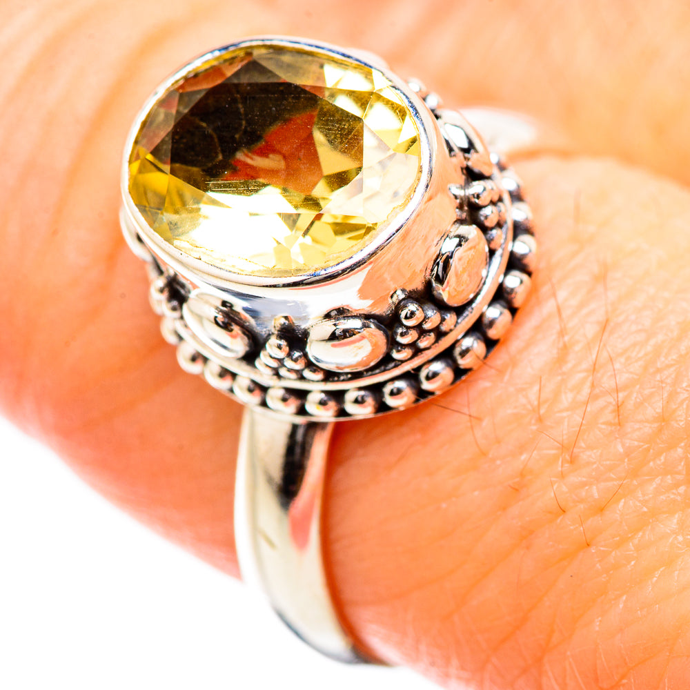 Citrine Rings handcrafted by Anasilvercos - RING130483