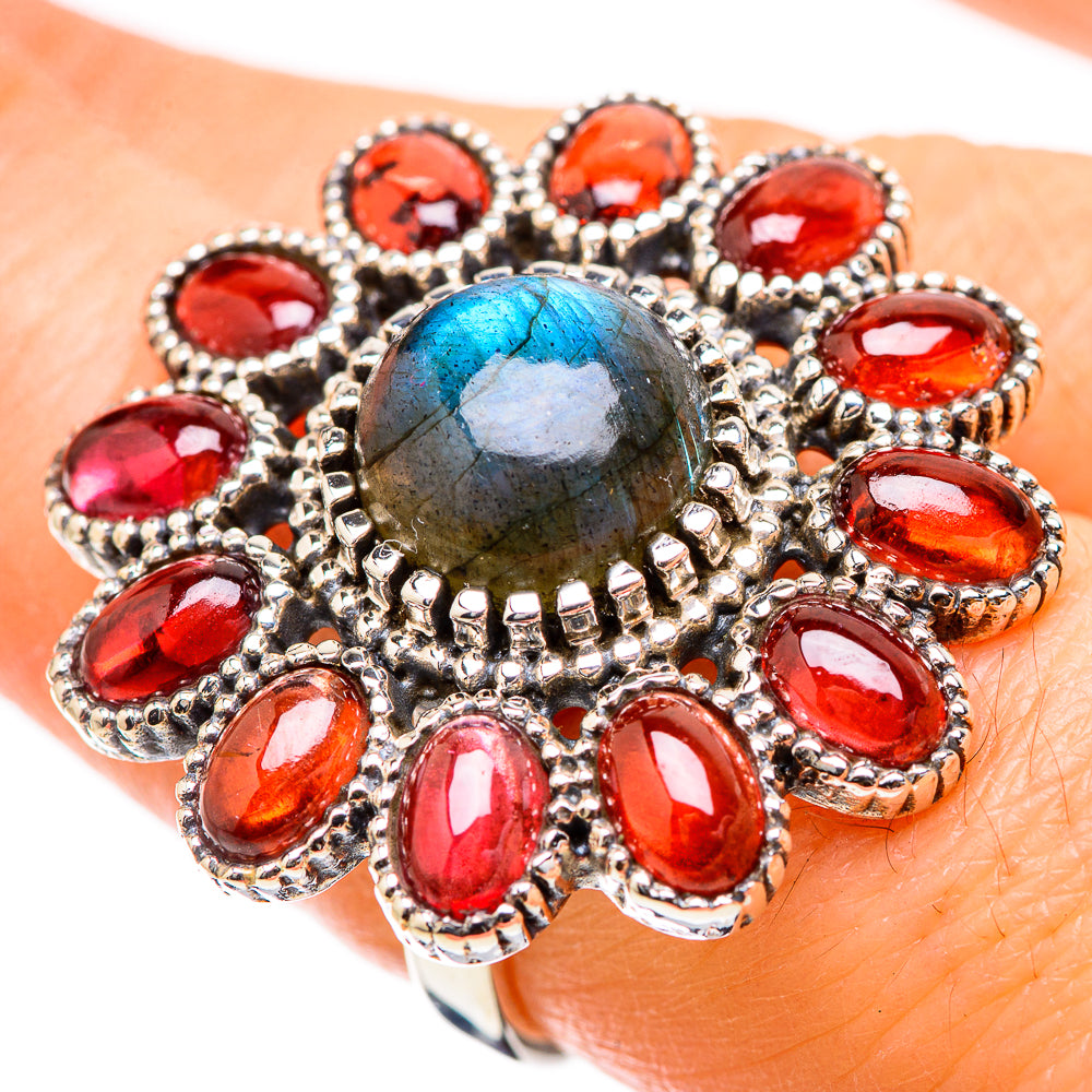 Labradorite Rings handcrafted by Anasilvercos - RING130503