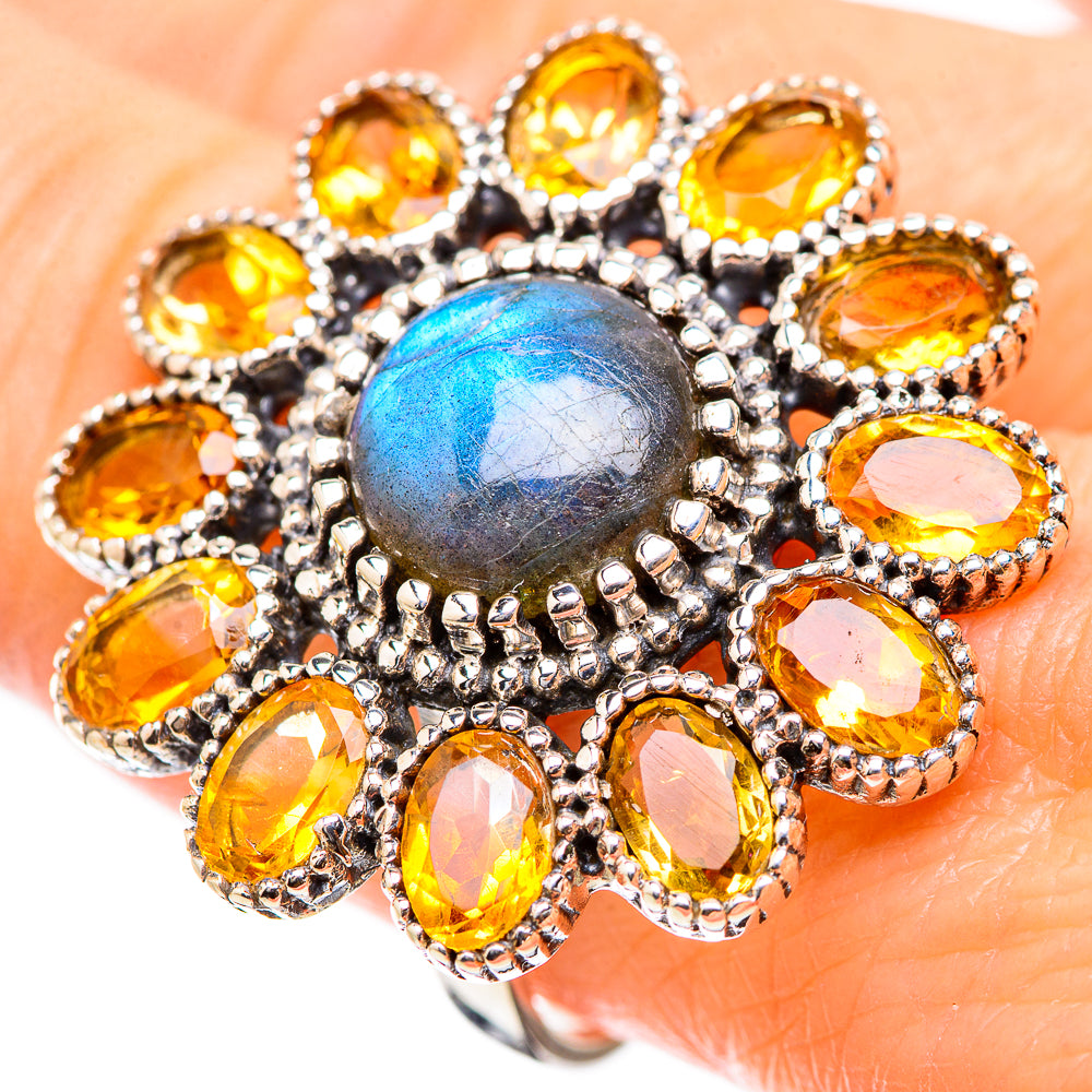 Labradorite Rings handcrafted by Anasilvercos - RING130505