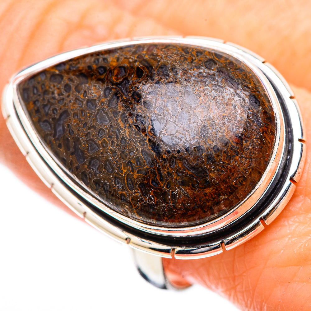 Dinosaur Bone Rings handcrafted by Anasilvercos - RING130511