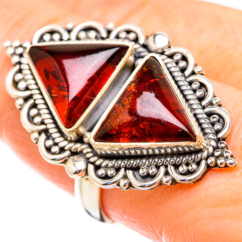 Baltic Amber Rings handcrafted by Anasilvercos - RING130513