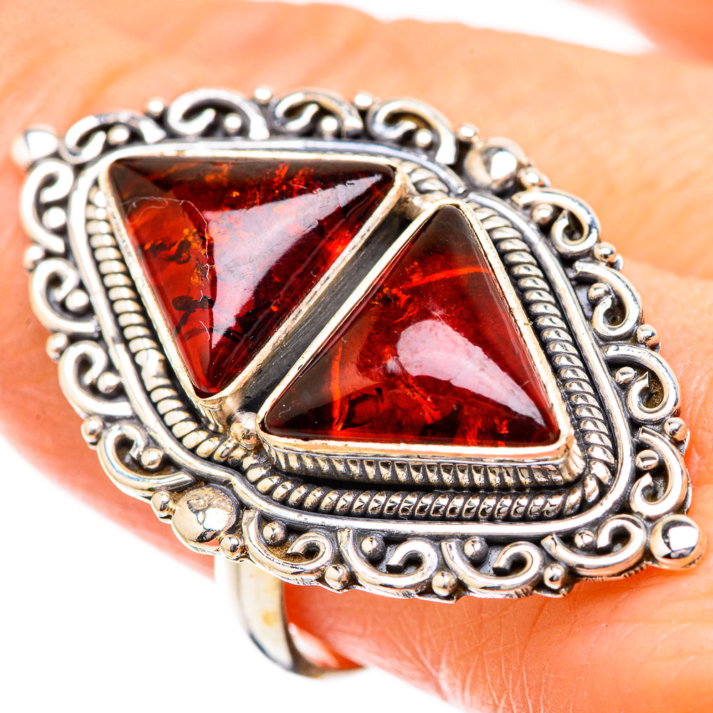 Baltic Amber Rings handcrafted by Anasilvercos - RING130514