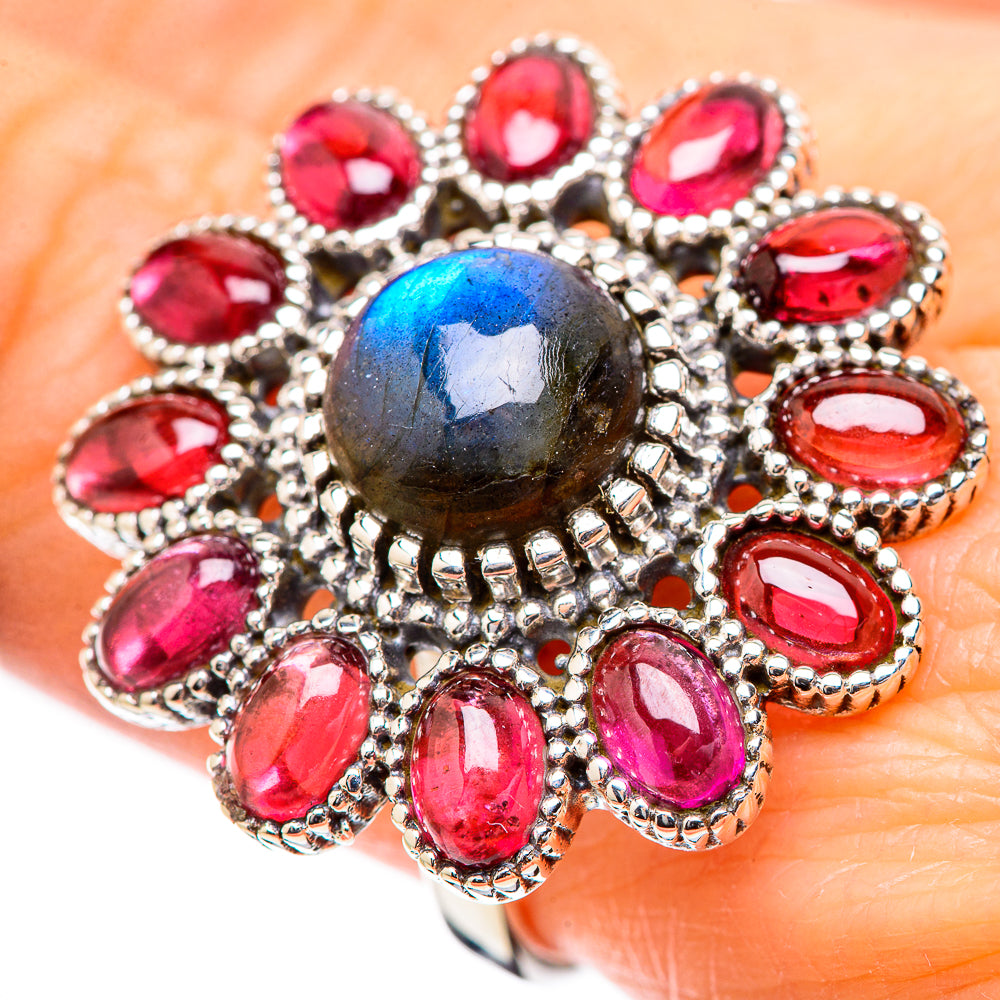 Labradorite Rings handcrafted by Anasilvercos - RING130526