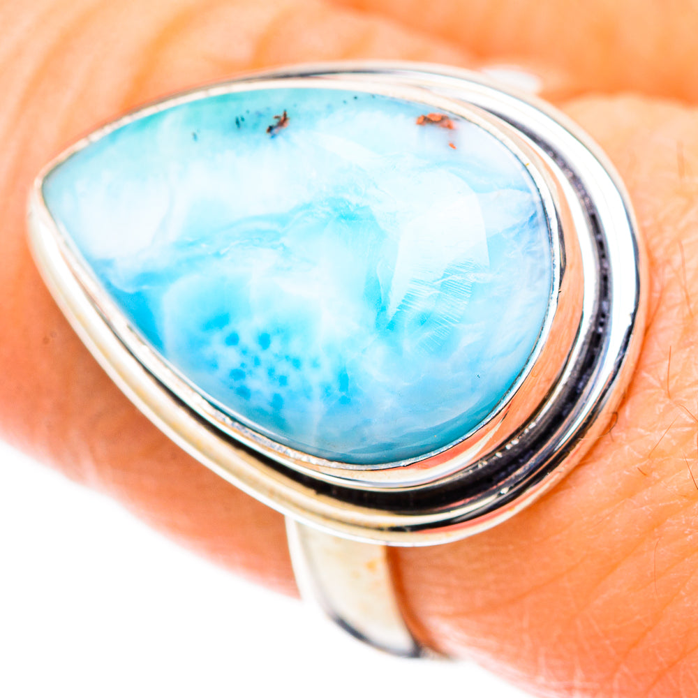 Larimar Rings handcrafted by Anasilvercos - RING130544