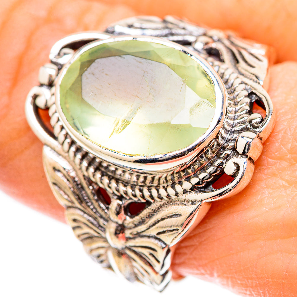 Prehnite Rings handcrafted by Anasilvercos - RING130551