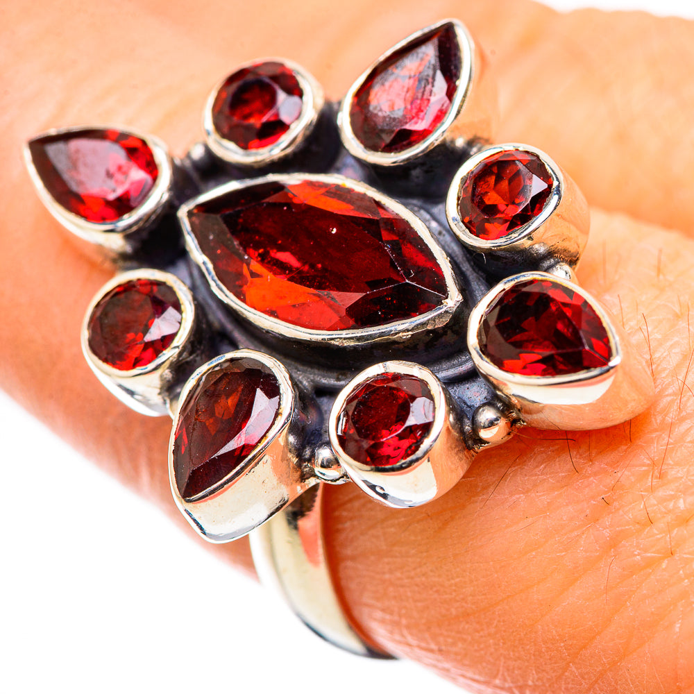 Garnet Rings handcrafted by Anasilvercos - RING130557