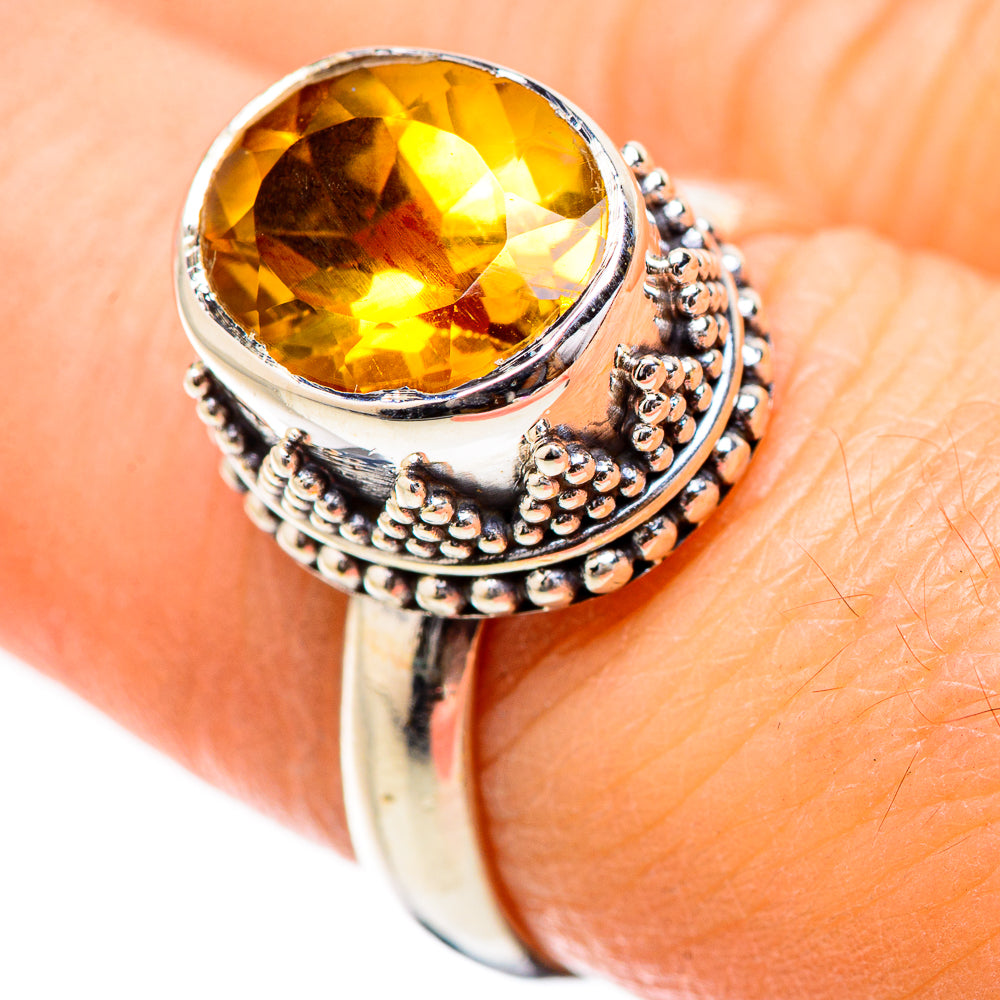 Citrine Rings handcrafted by Anasilvercos - RING130577