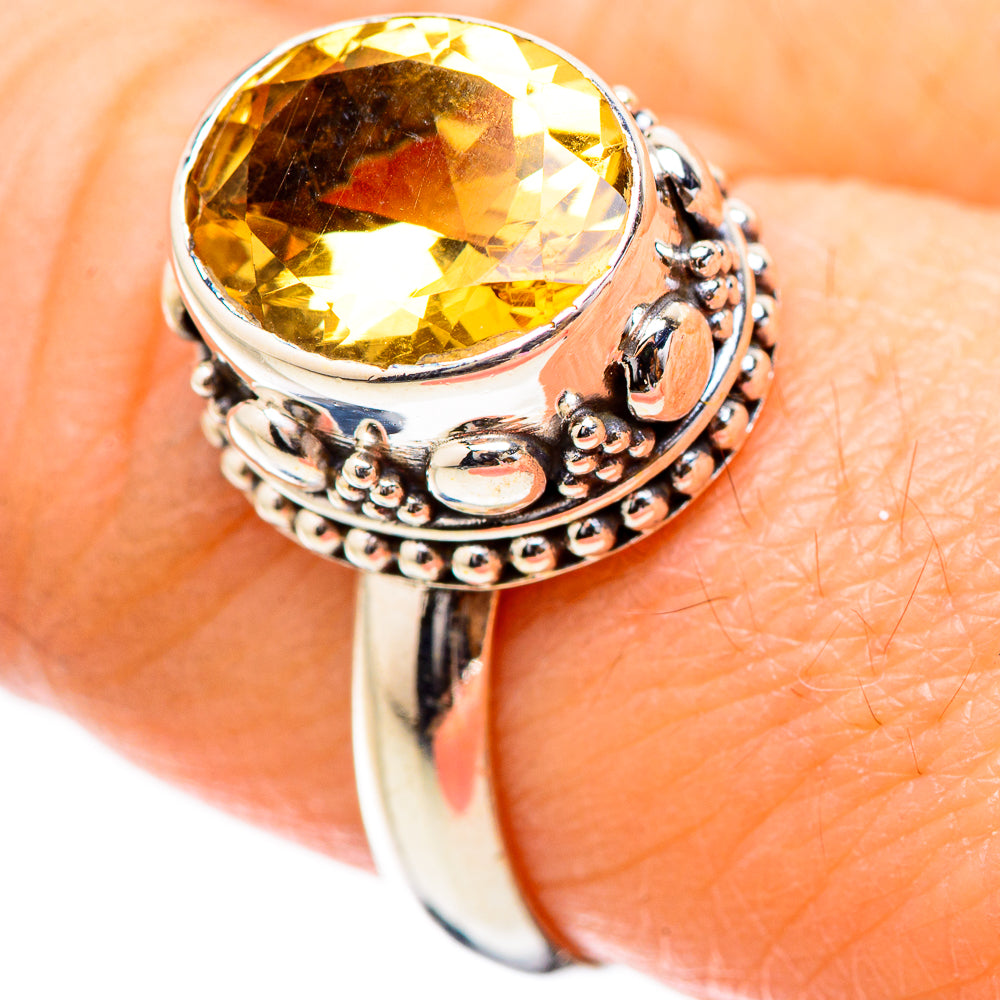 Citrine Rings handcrafted by Anasilvercos - RING130578