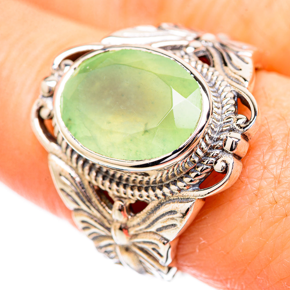 Prehnite Rings handcrafted by Anasilvercos - RING130607