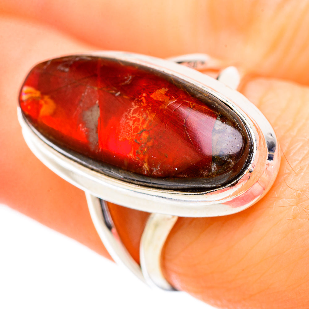 Ammolite Rings handcrafted by Anasilvercos - RING130613