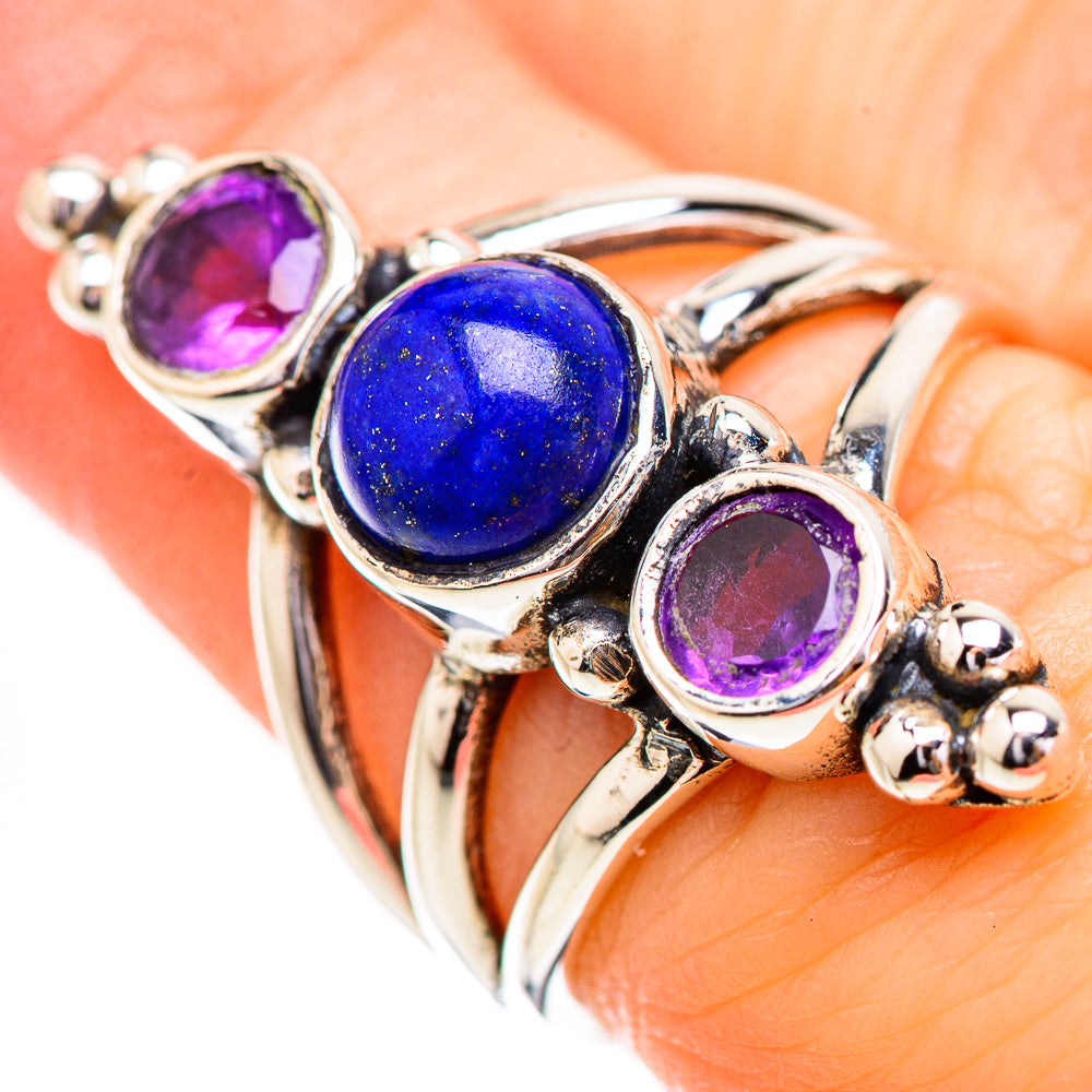 Lapis Lazuli Rings handcrafted by Anasilvercos - RING130619