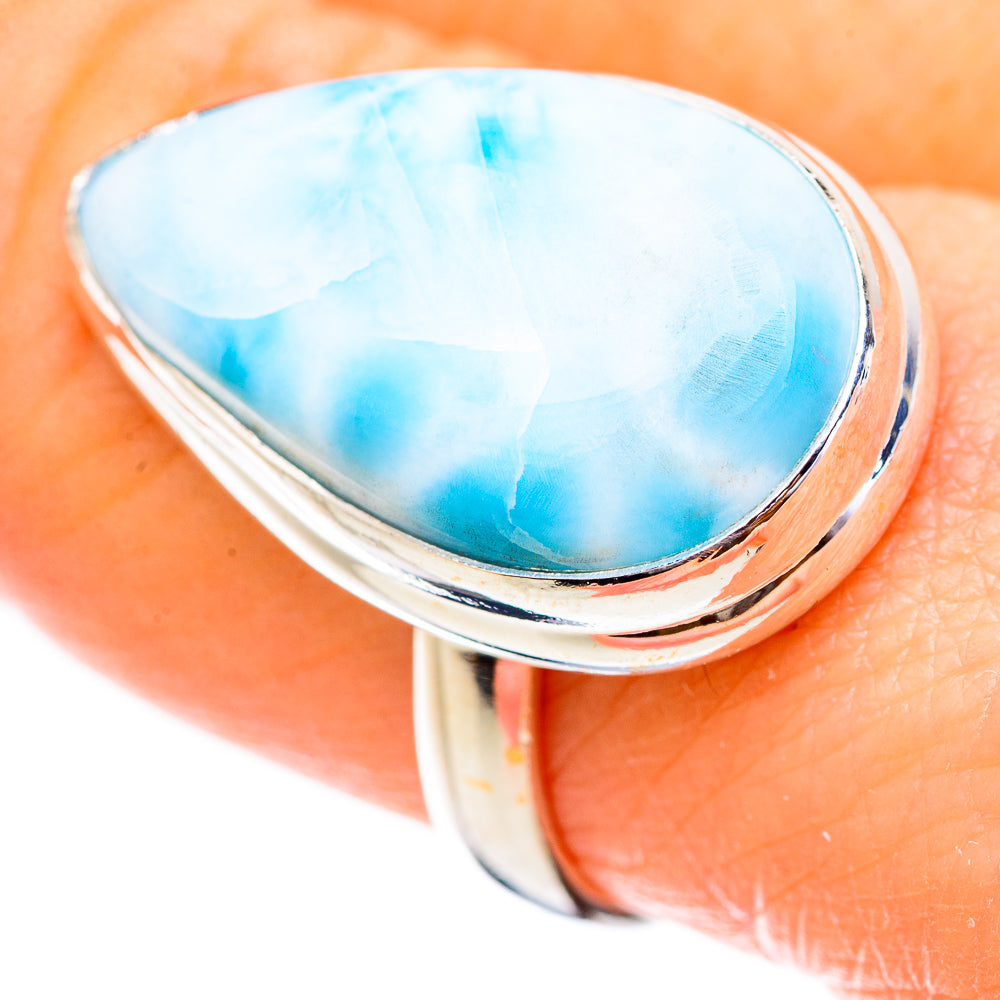 Larimar Rings handcrafted by Anasilvercos - RING130626