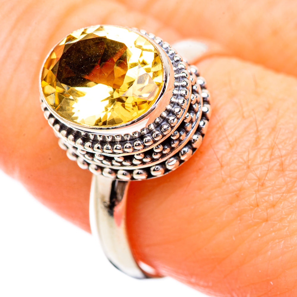 Citrine Rings handcrafted by Anasilvercos - RING130639