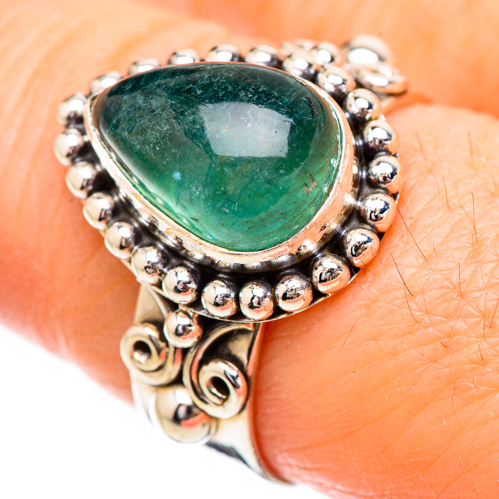 Green Fluorite Rings handcrafted by Anasilvercos - RING130662