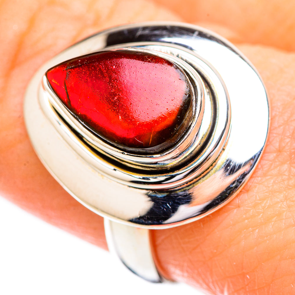 Ammolite Rings handcrafted by Anasilvercos - RING130675