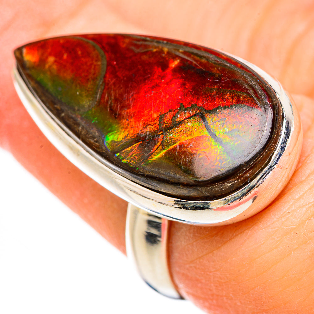 Ammolite Rings handcrafted by Anasilvercos - RING130685