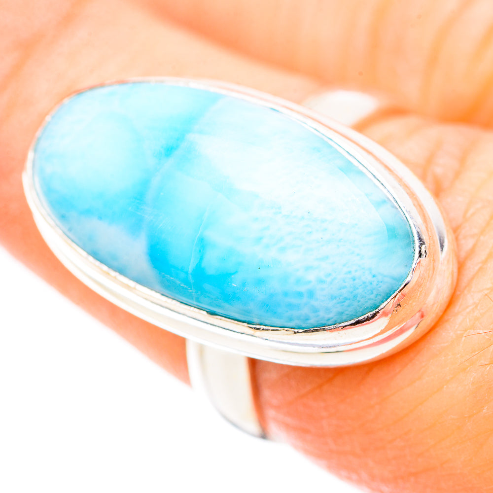 Larimar Rings handcrafted by Anasilvercos - RING130697