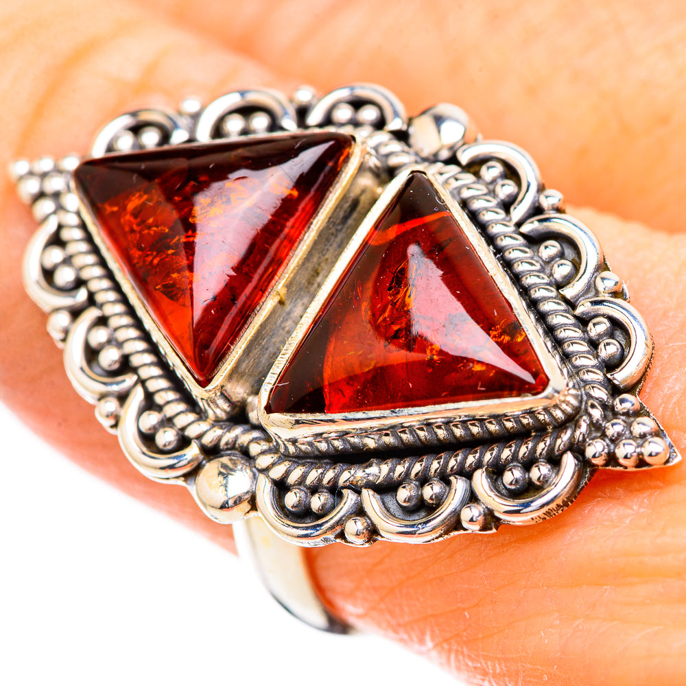 Baltic Amber Rings handcrafted by Anasilvercos - RING130731