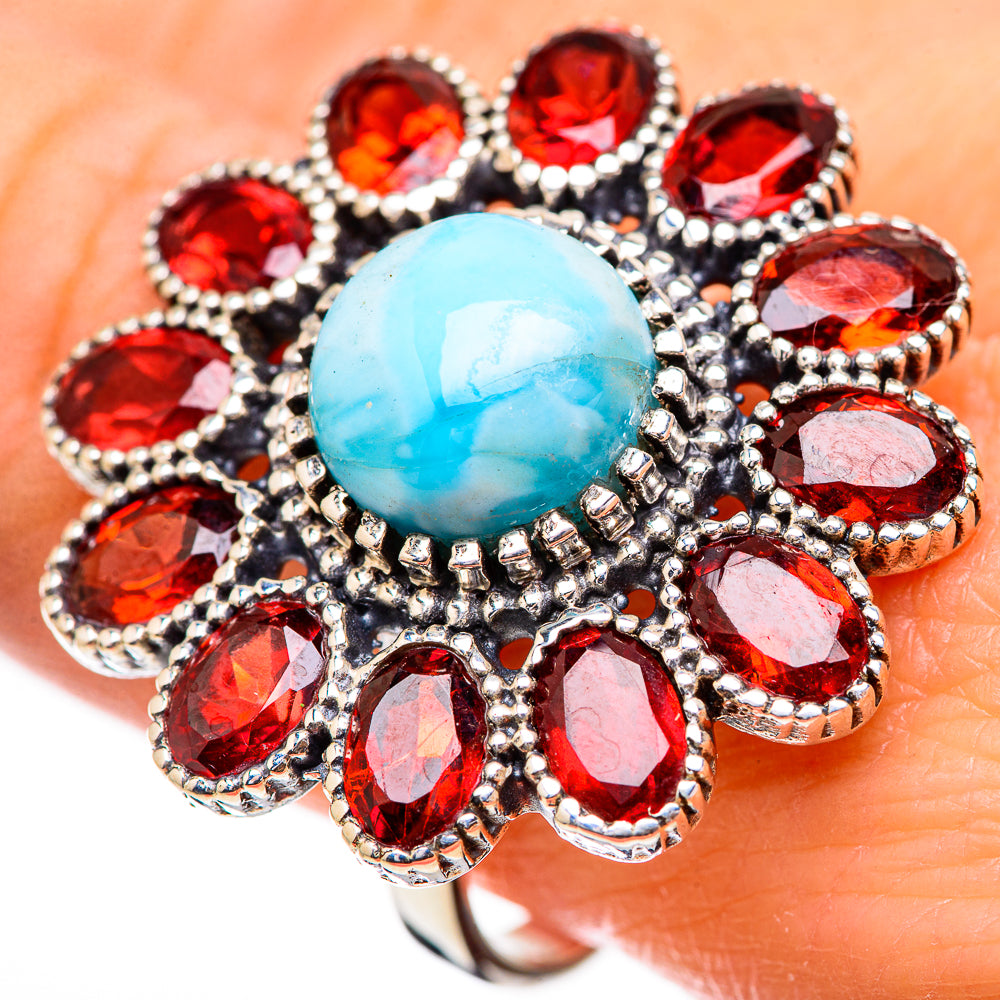 Larimar Rings handcrafted by Anasilvercos - RING130742