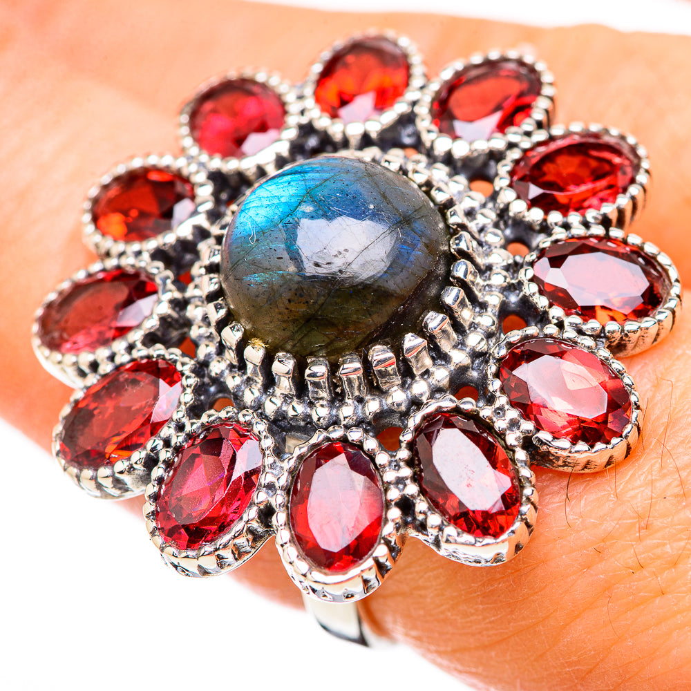 Labradorite Rings handcrafted by Anasilvercos - RING130743