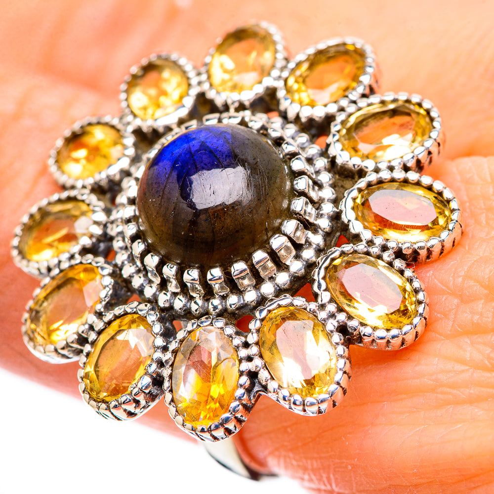 Labradorite Rings handcrafted by Anasilvercos - RING130745