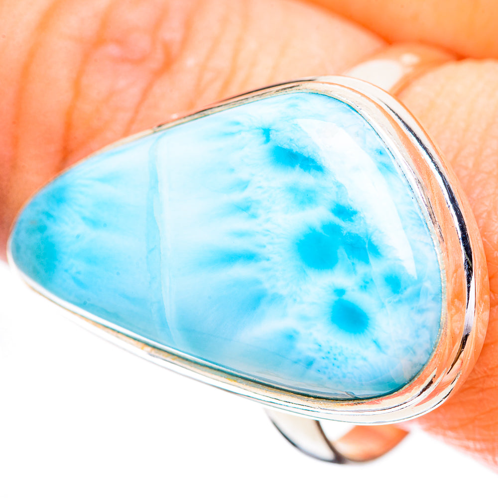 Larimar Rings handcrafted by Anasilvercos - RING130749
