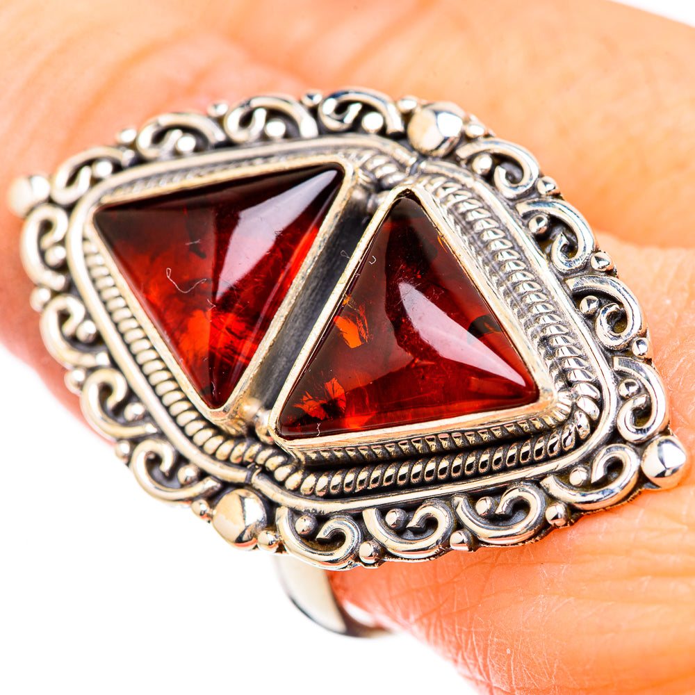 Baltic Amber Rings handcrafted by Anasilvercos - RING130754