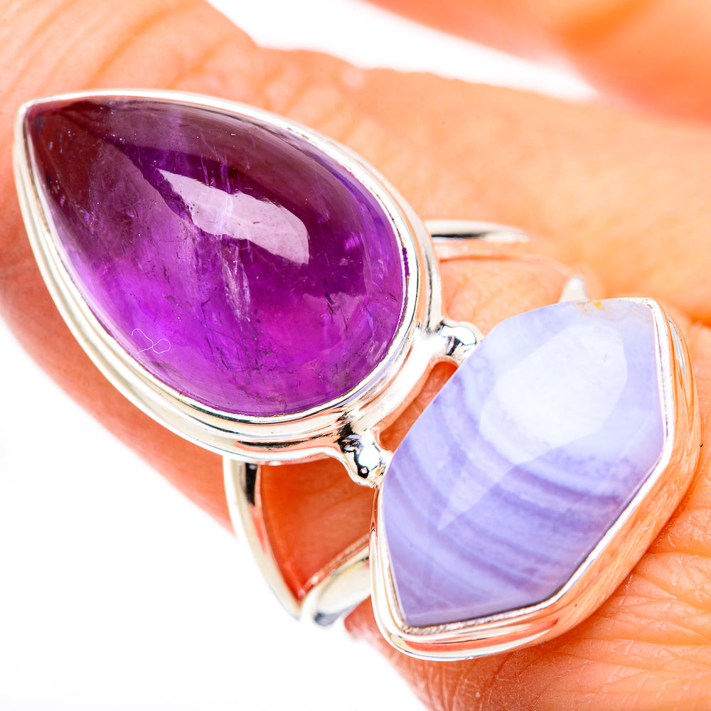 Amethyst Rings handcrafted by Anasilvercos - RING130760