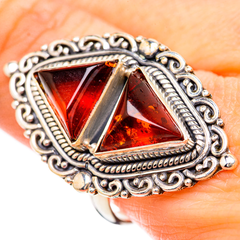 Baltic Amber Rings handcrafted by Anasilvercos - RING130774