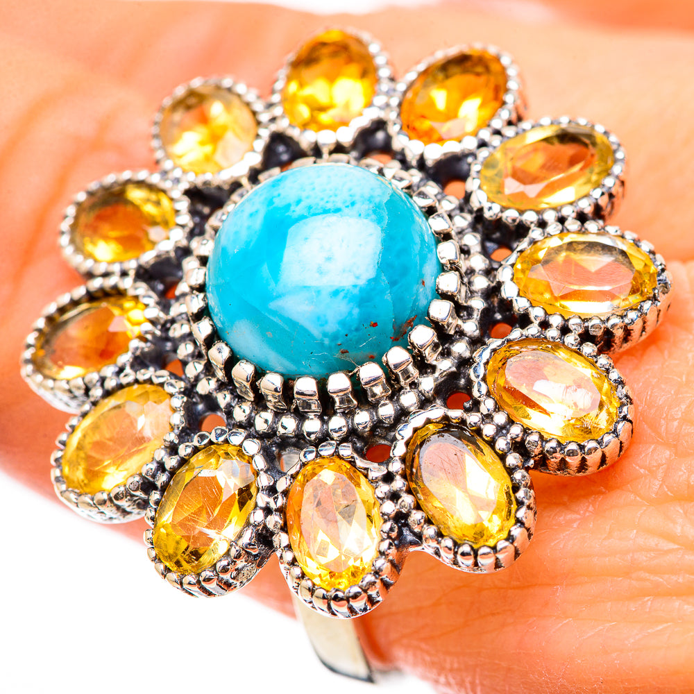Larimar Rings handcrafted by Anasilvercos - RING130783