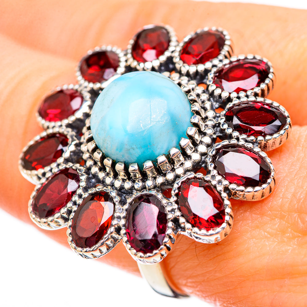 Larimar Rings handcrafted by Anasilvercos - RING130785
