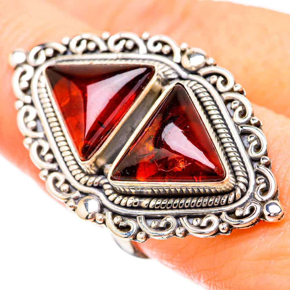 Baltic Amber Rings handcrafted by Anasilvercos - RING130790