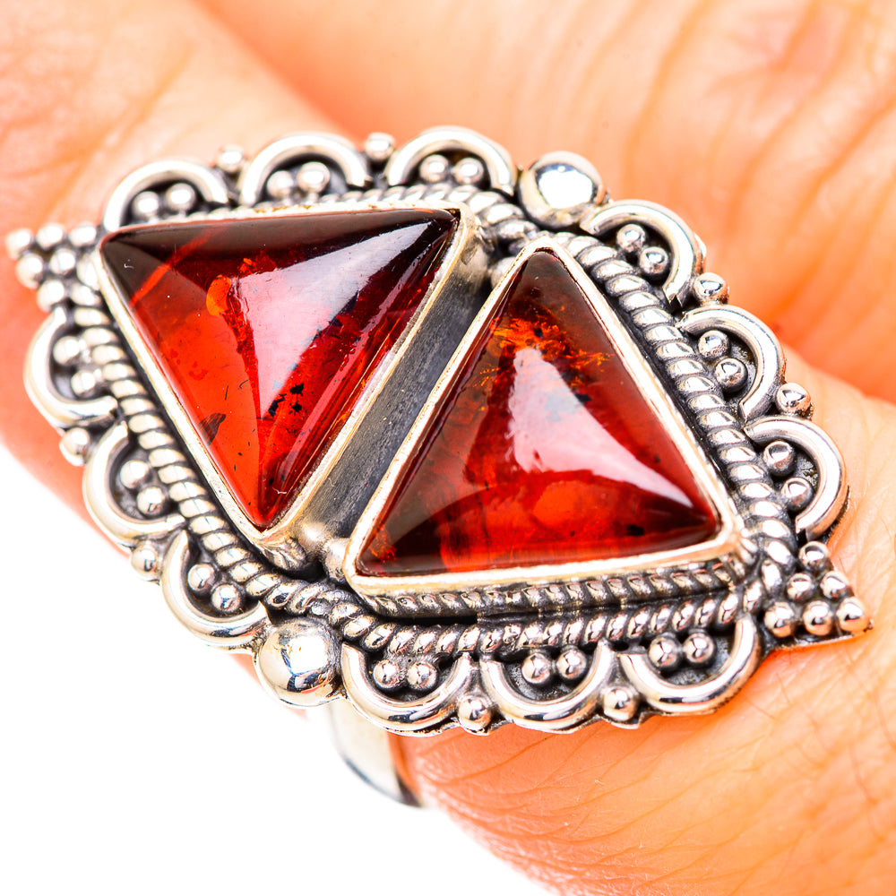 Baltic Amber Rings handcrafted by Anasilvercos - RING130791