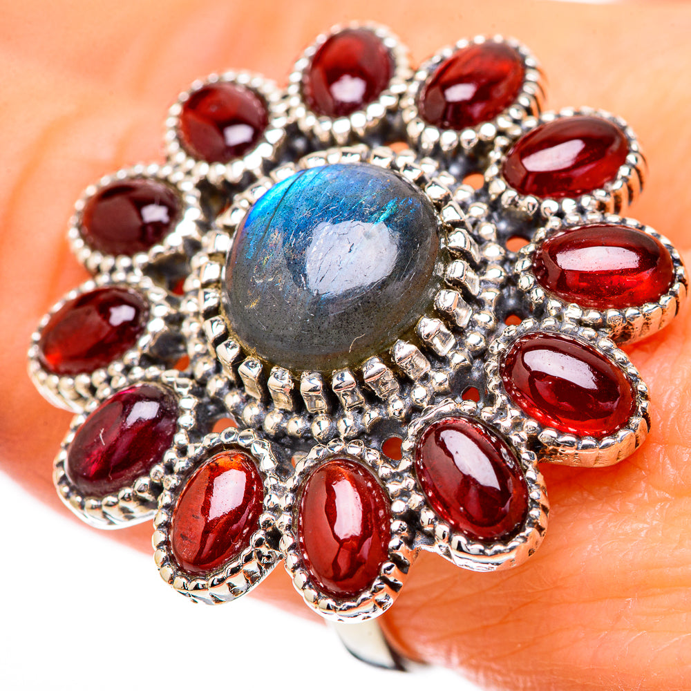 Labradorite Rings handcrafted by Anasilvercos - RING130799