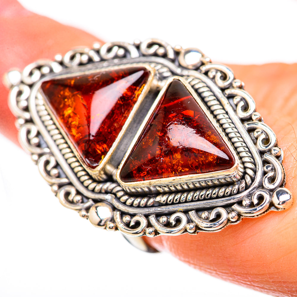 Baltic Amber Rings handcrafted by Anasilvercos - RING130804